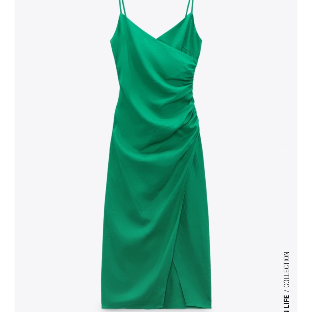 Zara Slip Dress in Linen NWT